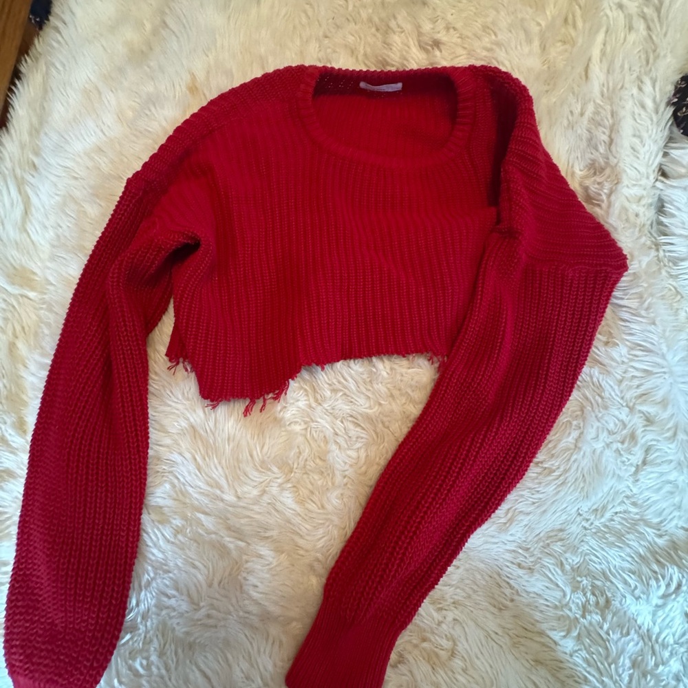 American Apparel Vibrant Red Knit Sweater